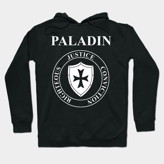 Paladin Fantasy RPG Class Holy Shield Hoodie by AgemaApparel